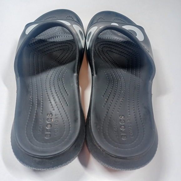 CROCS Slides Slip On Flip Flop Sandals Iconic Comfort Men's Size 9 Shoes - Picture 10 of 13